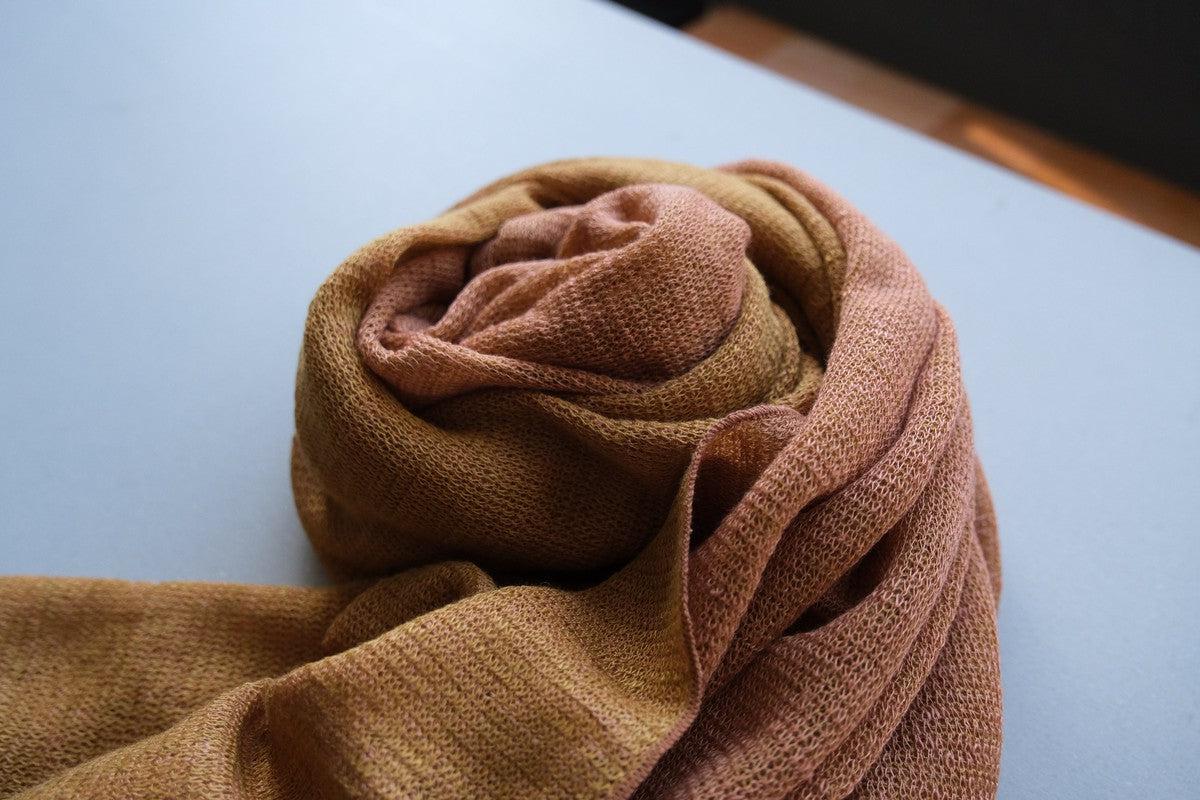 リネンニットストール｜アンブル×シエナ