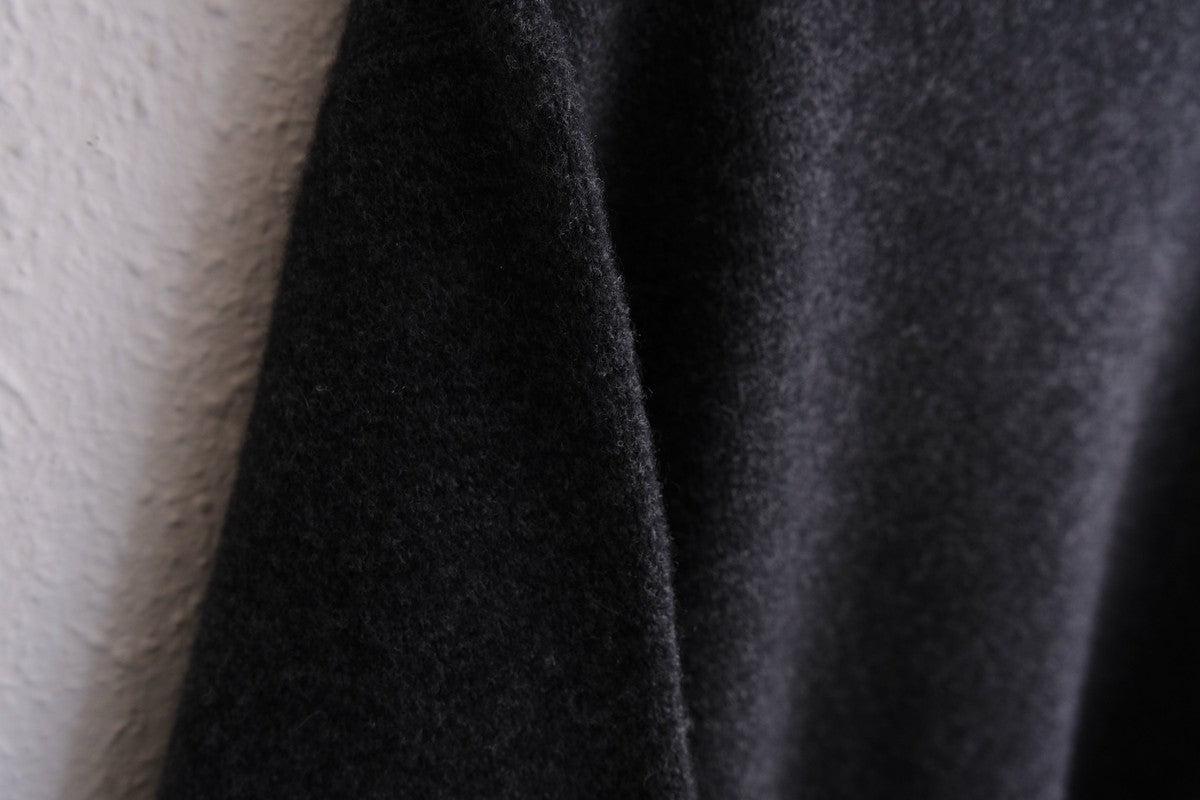 MITTAN / ウルグアイウールセーター 黒杢 KN-20 / unisex