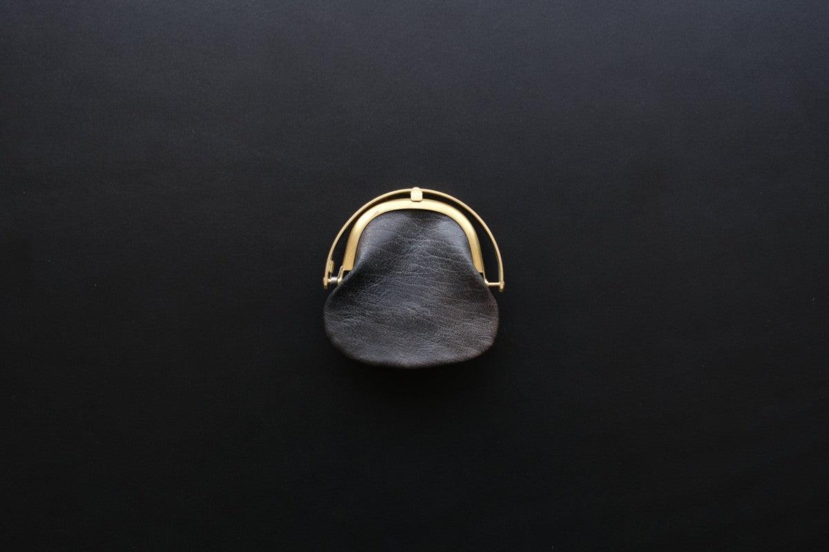 coin case ＜本州鹿革 鉄媒染＞