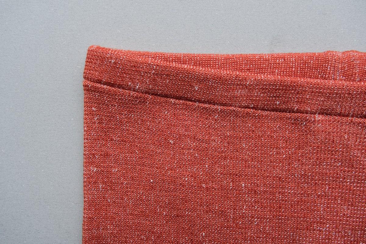 リネンウール腹巻きパンツ｜テラコッタ