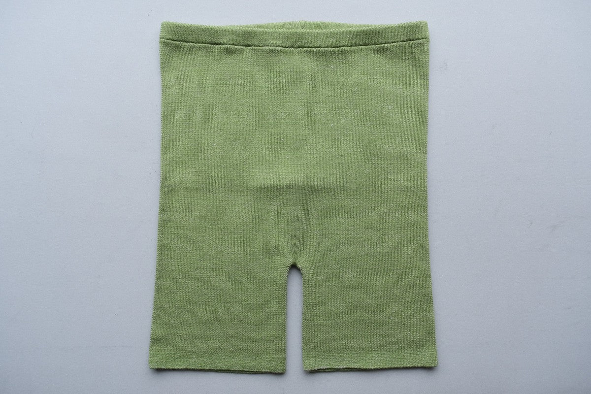 リネンウール腹巻きパンツ｜グリーン
