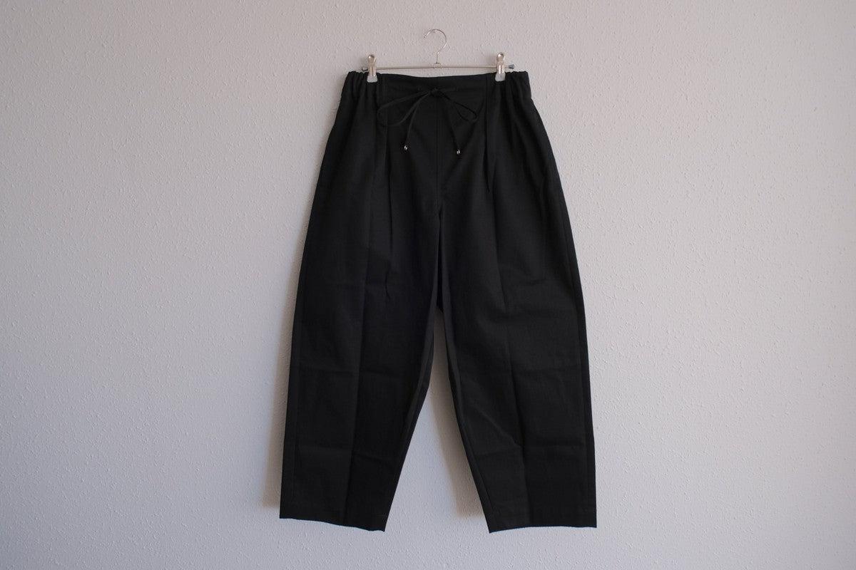 木間服装製作 pants cotton black｜unisex freesize