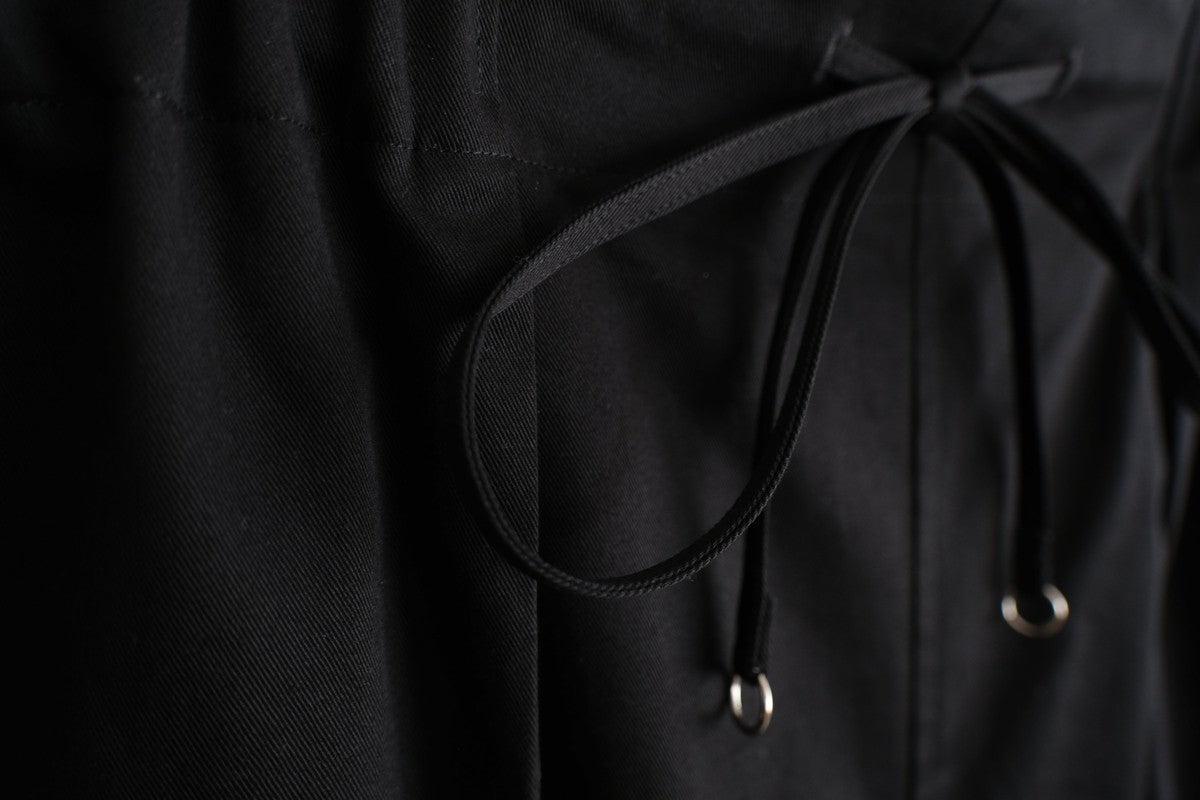 木間服装製作 pants cotton black｜unisex freesize