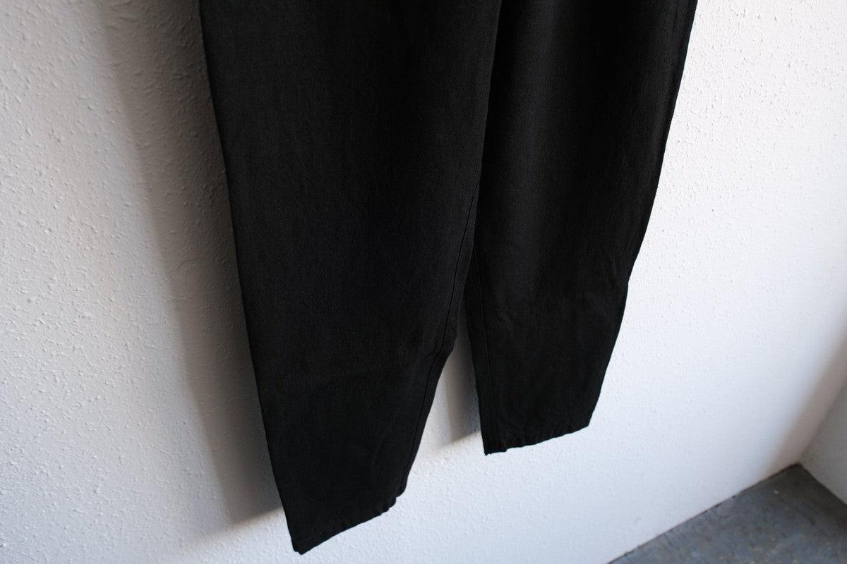 MITTAN / 亜麻苧麻ロングパンツ 黒 PT-91 / unisex