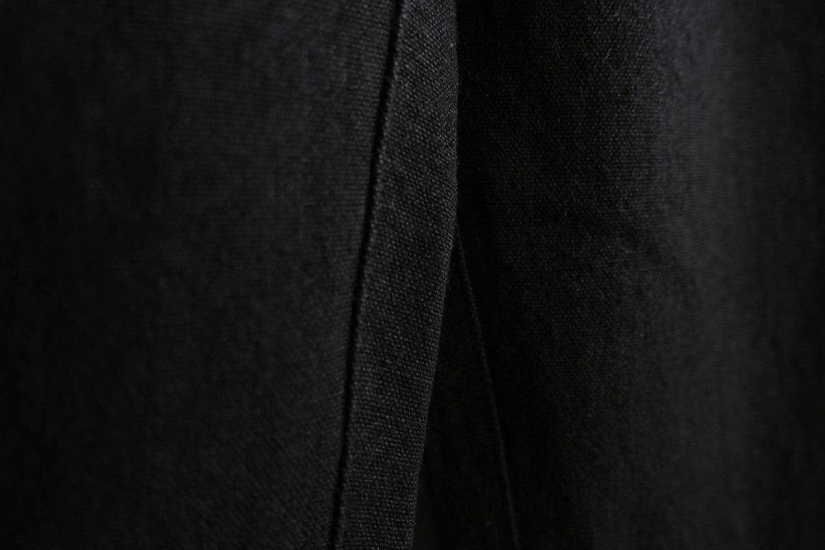 MITTAN / 亜麻苧麻ロングパンツ 黒 PT-91 / unisex