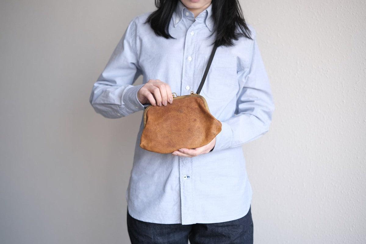 レザーショルダーポーチ ＜鹿革ヌメオイル＞ ｜SLAO-02SD