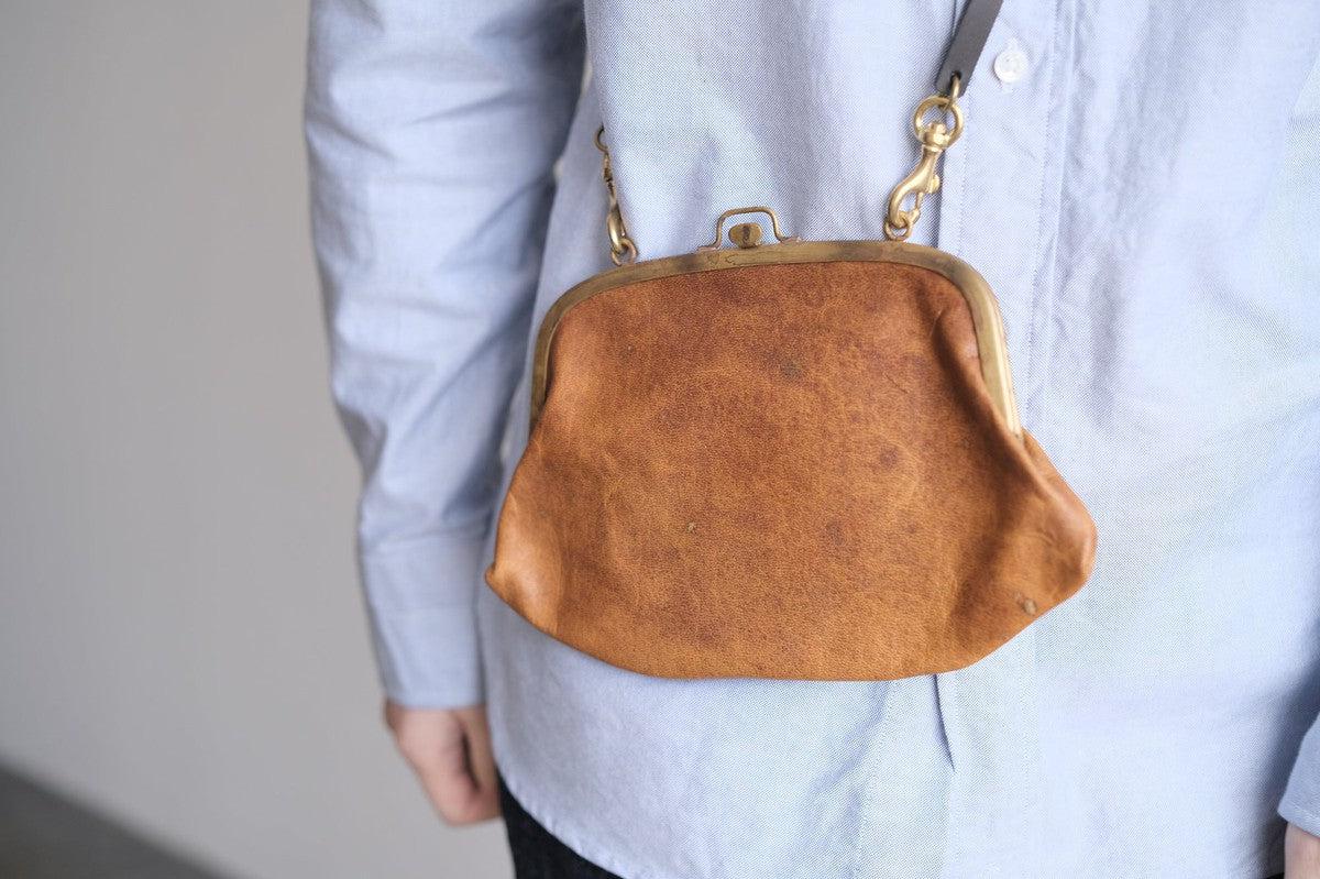 レザーショルダーポーチ ＜鹿革ヌメオイル＞ ｜SLAO-02SD