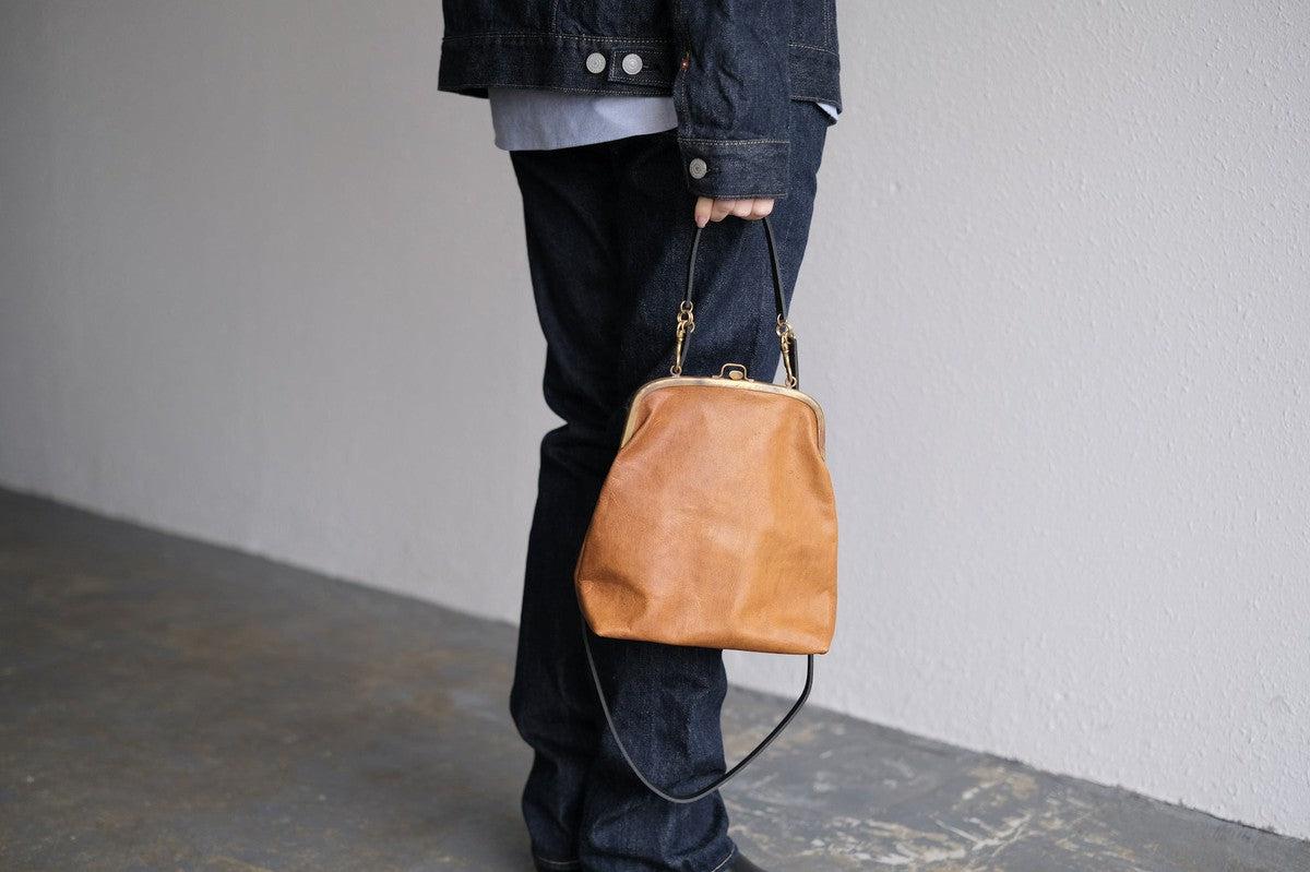 レザーショルダーポーチ ＜鹿革ヌメオイル＞ ｜SLAO-40D