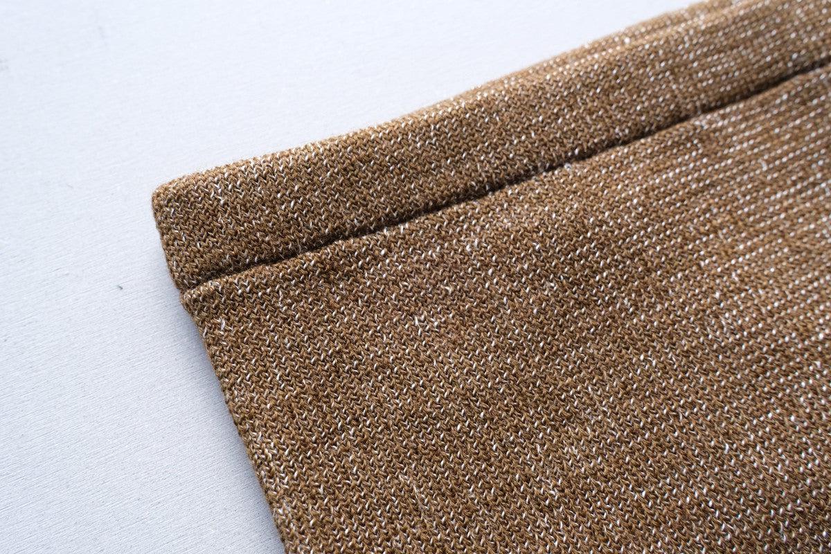 リネンウール腹巻きパンツ｜カーキ