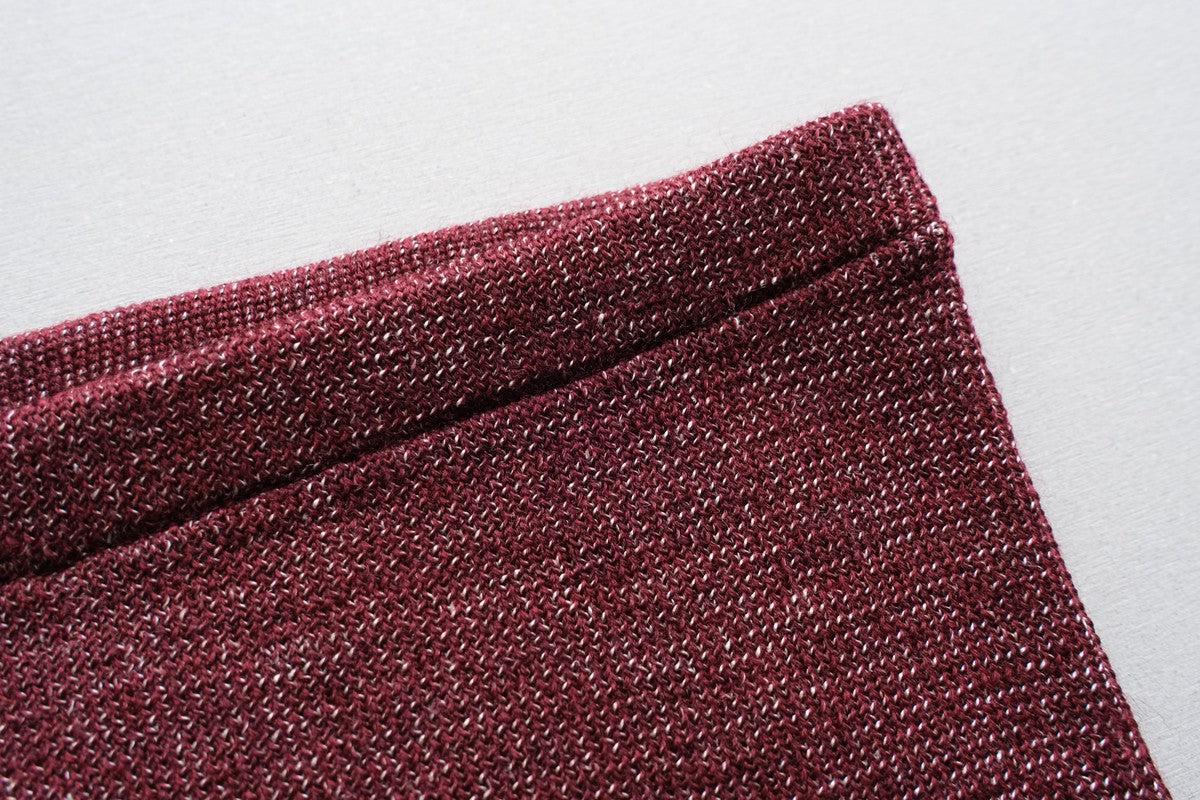 リネンウール腹巻きパンツ｜エンジ