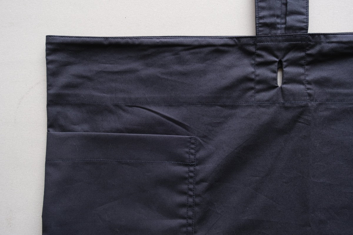 きるもの｜袈裟エプロン｜コットンタイプライター｜ダークネイビー｜unisex freesize