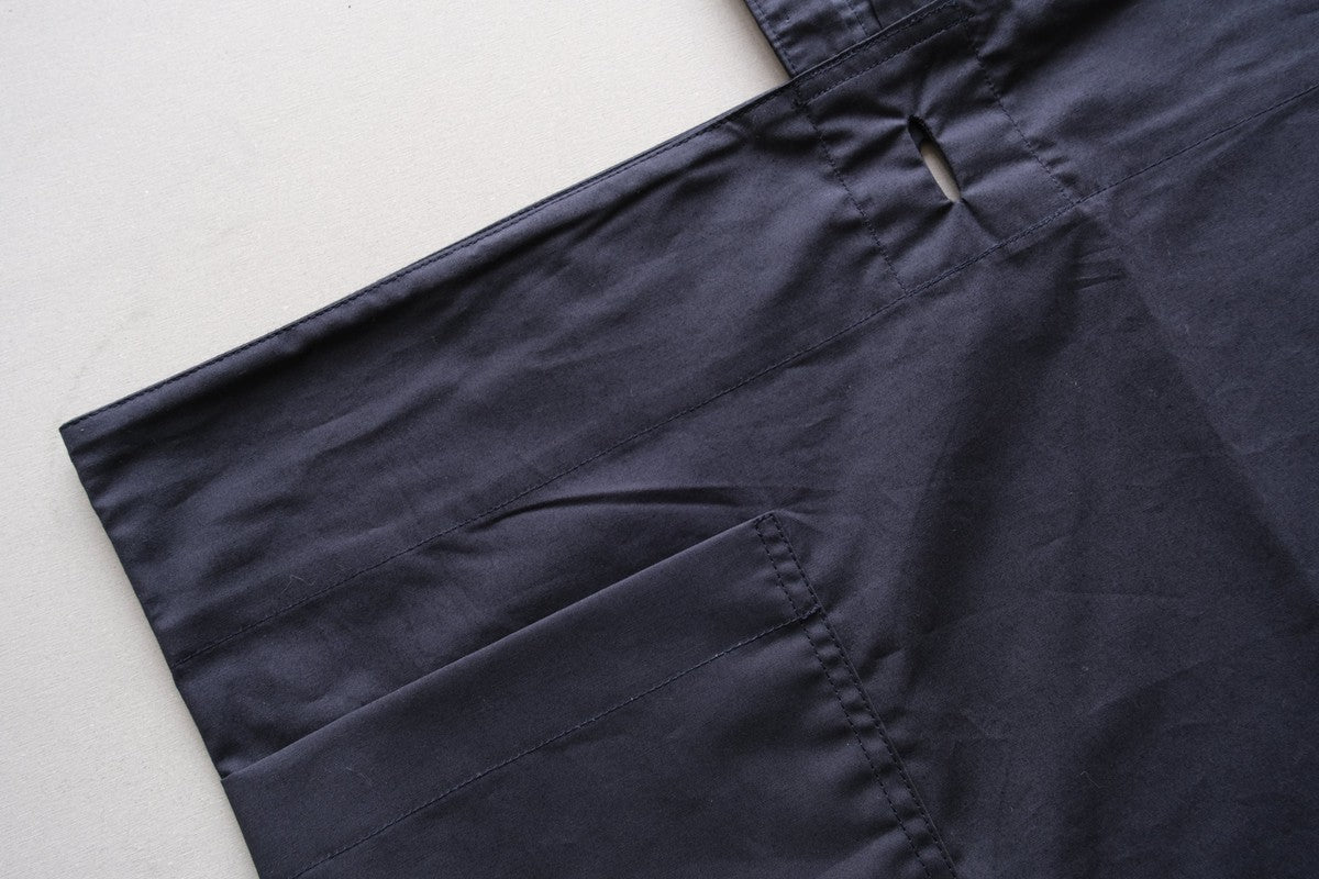 きるもの｜袈裟エプロン｜コットンタイプライター｜ダークネイビー｜unisex freesize