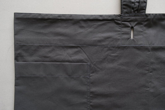 きるもの｜袈裟エプロン｜コットンタイプライター｜ダークグレー｜unisex freesize