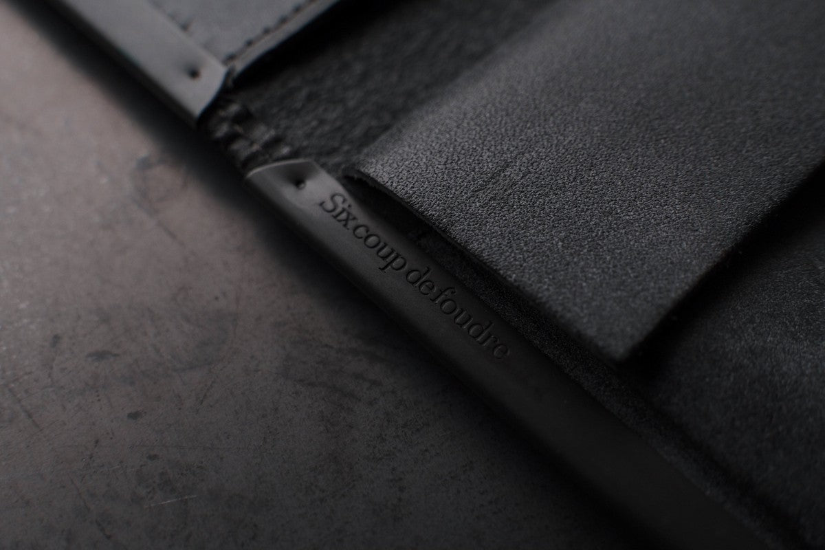 longwallet ＜牛革 #wax sumi＞