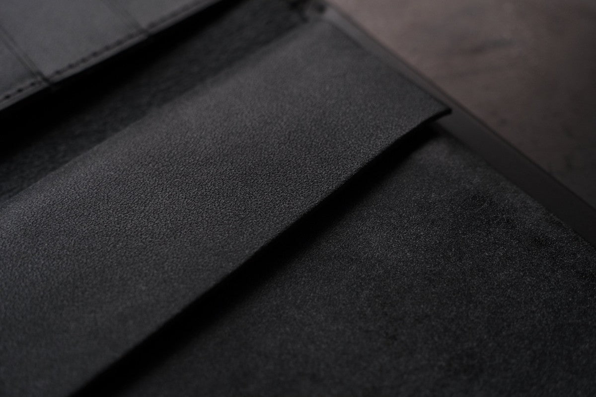 longwallet ＜牛革 #wax sumi＞