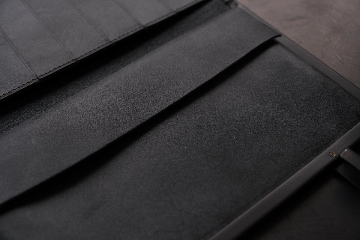 longwallet ＜牛革 #wax sumi＞