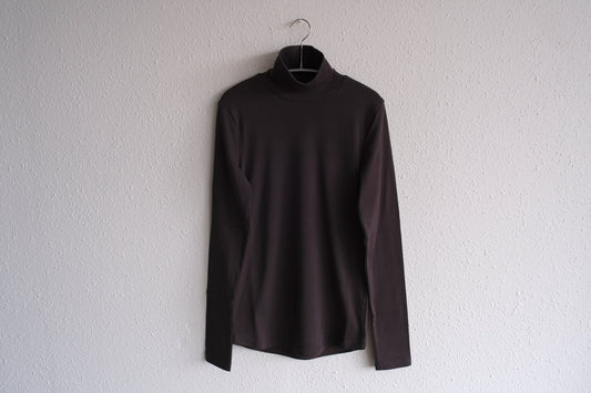 yohaku タートルネック長袖カットソー｜チャコール｜レディース