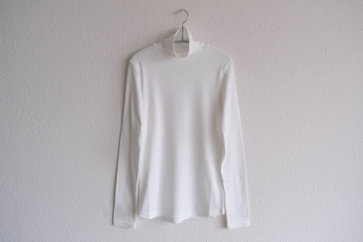 yohaku タートルネック長袖カットソー｜ホワイト｜レディース