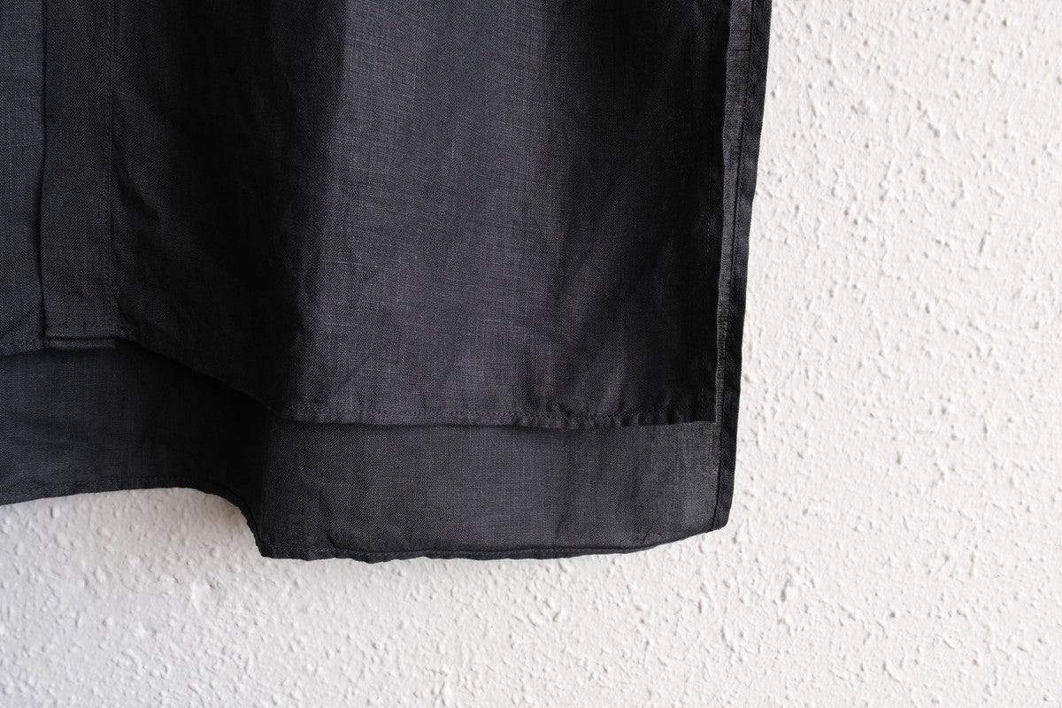 MITTAN / 大麻ロングシャツ 墨黒 SH-133 / unisex