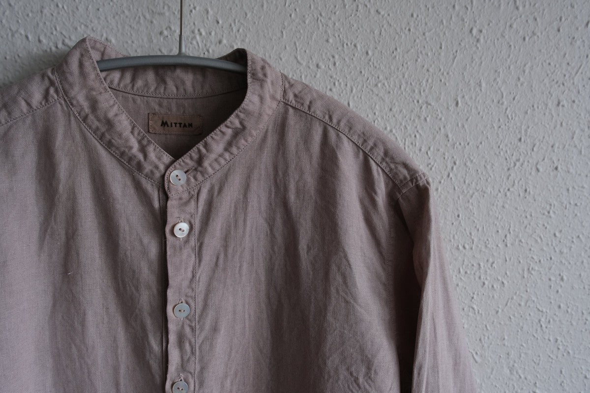 MITTAN / 大麻シャツ 栃の実 SH-132C / unisex