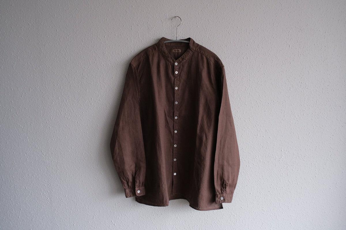 MITTAN / 大麻シャツ2 高密度 栃の実（濃） SH-109DC / unisex