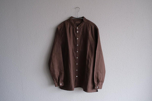 MITTAN / 大麻シャツ2 高密度 栃の実(濃) SH-109DC / unisex