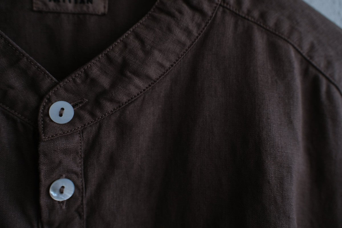 MITTAN / 大麻シャツ2 高密度 栃の実（濃） SH-109DC / unisex