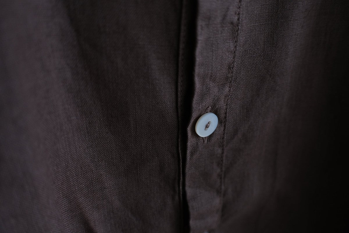 MITTAN / 大麻シャツ2 高密度 栃の実（濃） SH-109DC / unisex