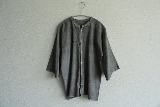 MITTAN / 半袖カディシャツ 松煙 SH-90B / unisex