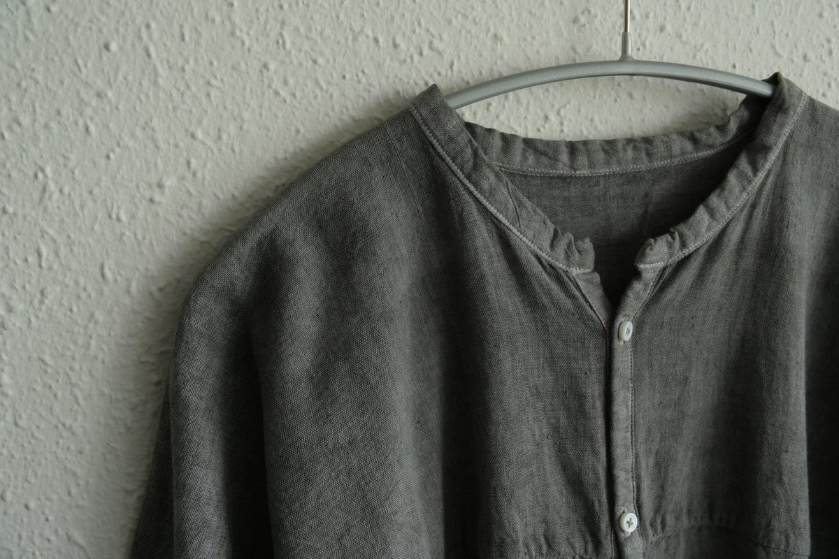 MITTAN / 半袖カディシャツ 松煙 SH-90B / unisex