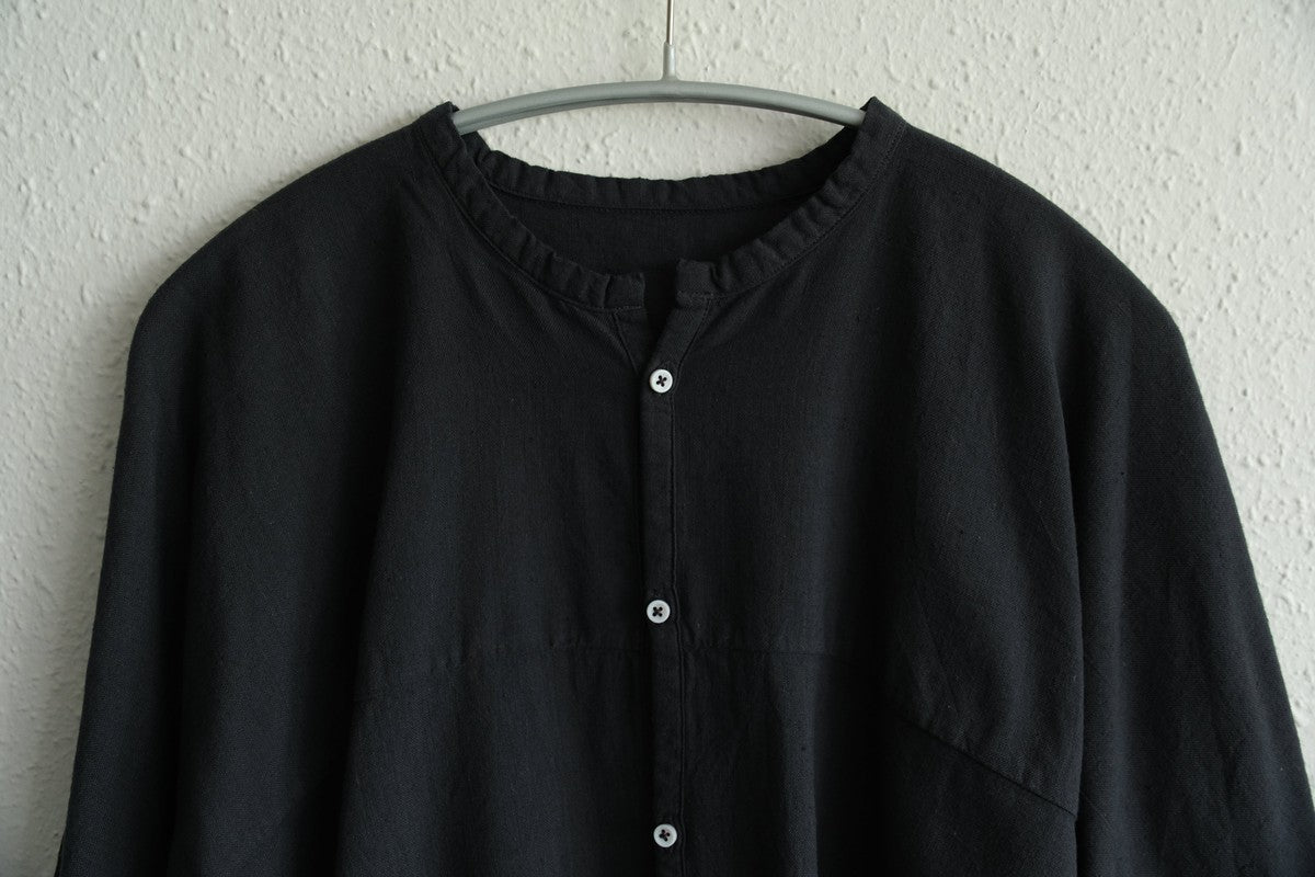 MITTAN / 半袖カディシャツ 墨黒 SH-90B / unisex