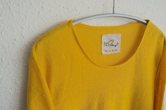 リネンコットンアンダーウェア7分袖|レディース|カナリヤ