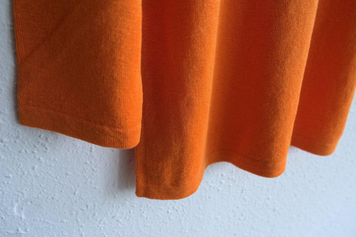 リネンニット 7分袖プルオーバー｜レディース｜マリーゴールド