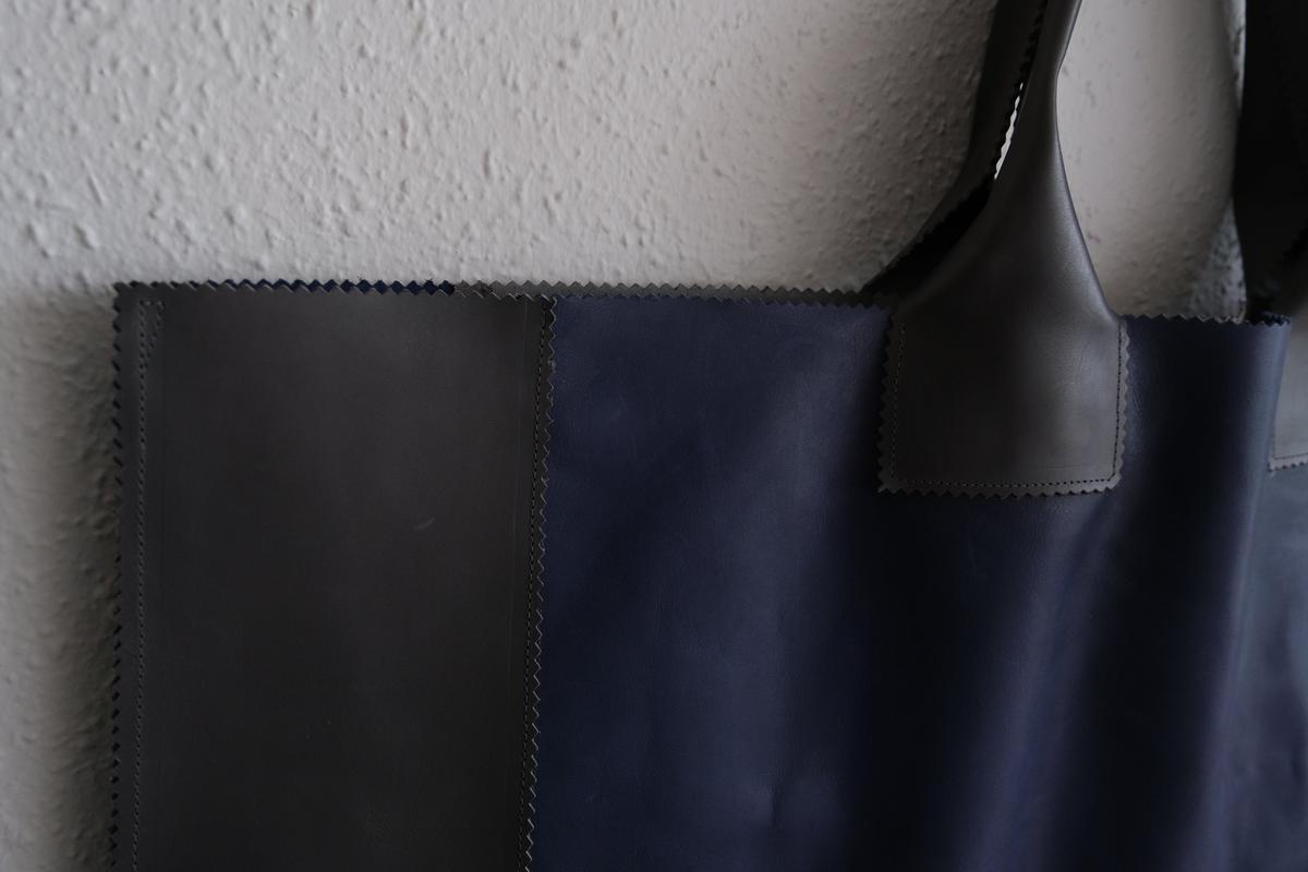 ビッグレザートートバッグ パッチワーク（G）