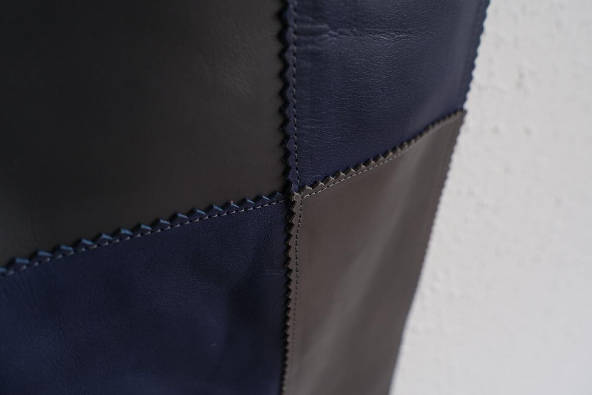 ビッグレザートートバッグ パッチワーク（G）