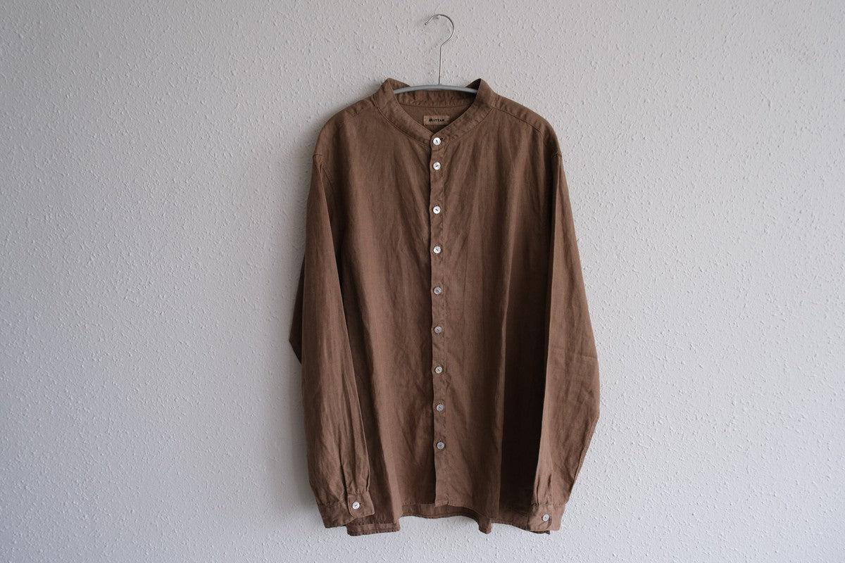 MITTAN / 大麻シャツ 胡桃（濃） SH-132DC / unisex