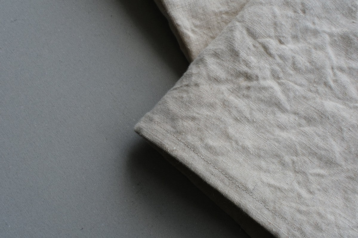 ヘンプのフラットシーツ 生成・平織・厚