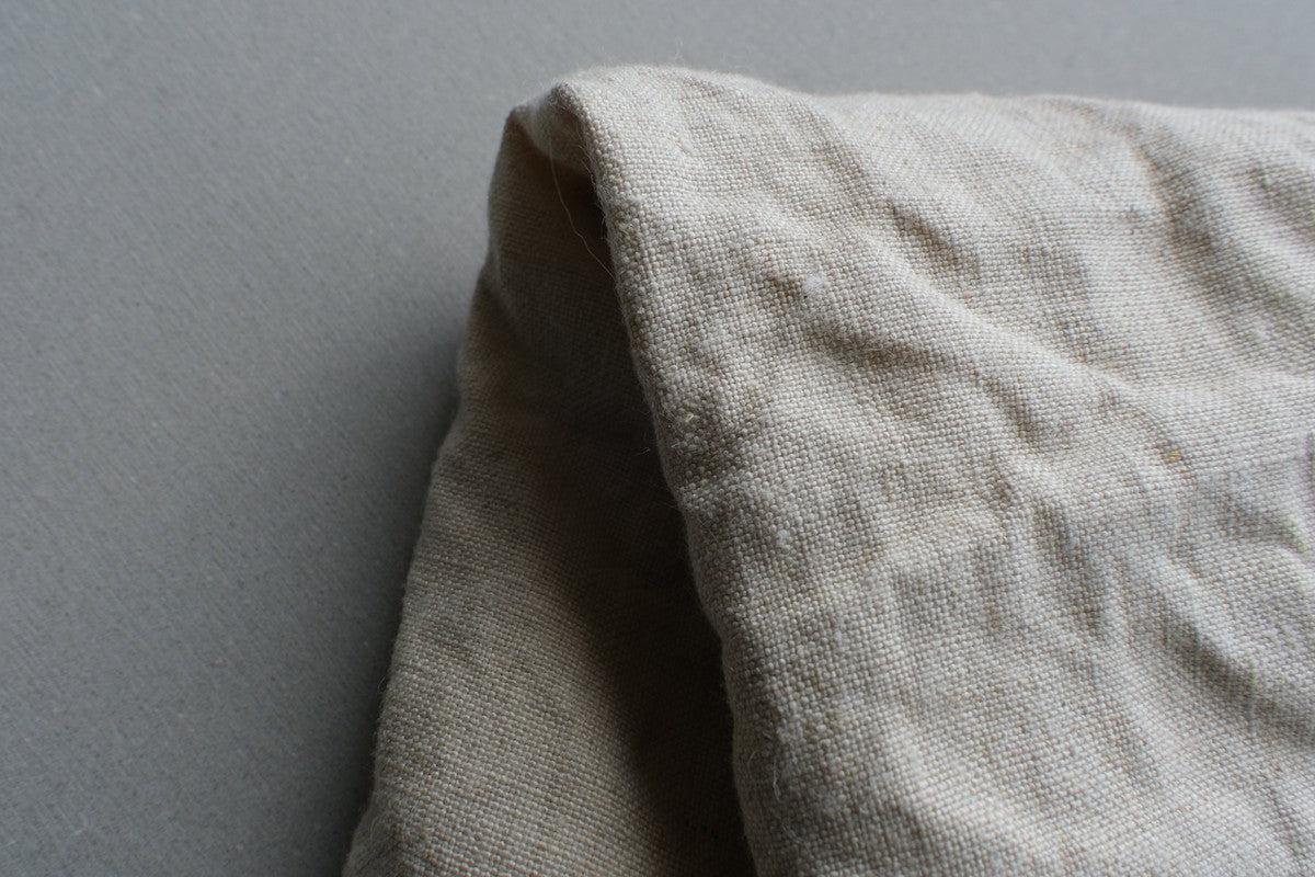 ヘンプのフラットシーツ 生成・平織・厚