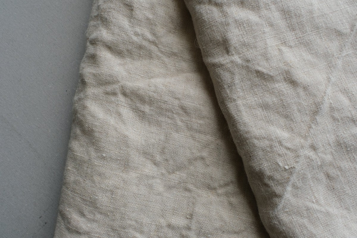 ヘンプのフラットシーツ 生成・平織・厚