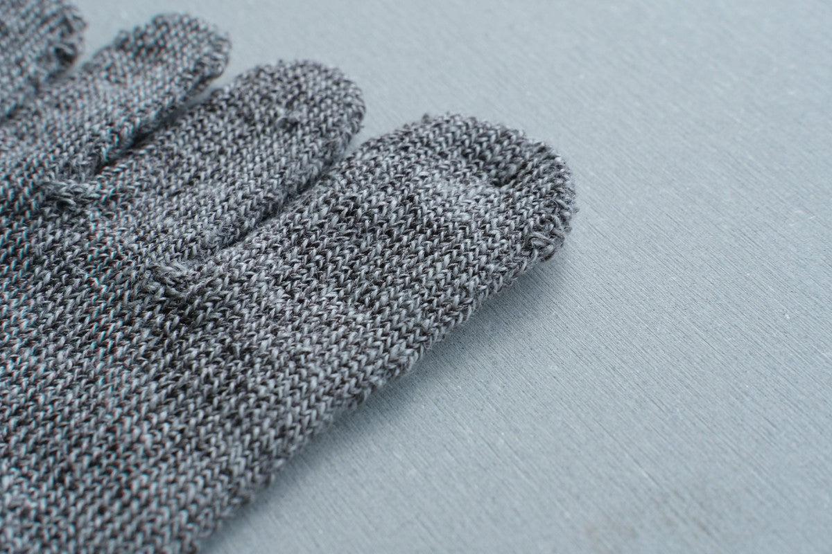 リネンキュプラ 5本指ソックス｜22-24cm｜ダークグレー