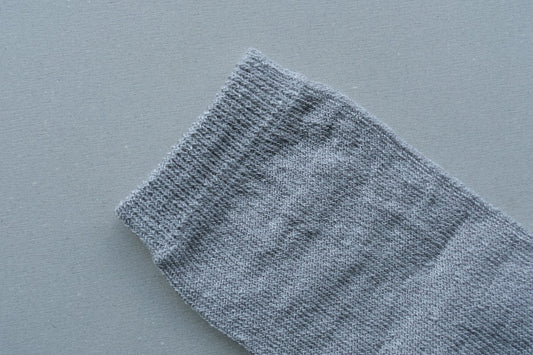 リネンキュプラ 5本指ソックス|22-24cm|アッシュグレー