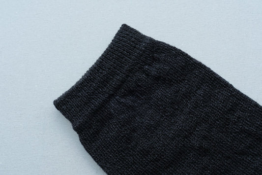 リネンキュプラ 5本指ソックス|22-24cm|ブラック