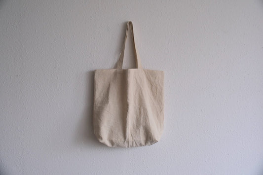 【2点限定】接ぎトートバッグ ヘンプ中厚地 生成り