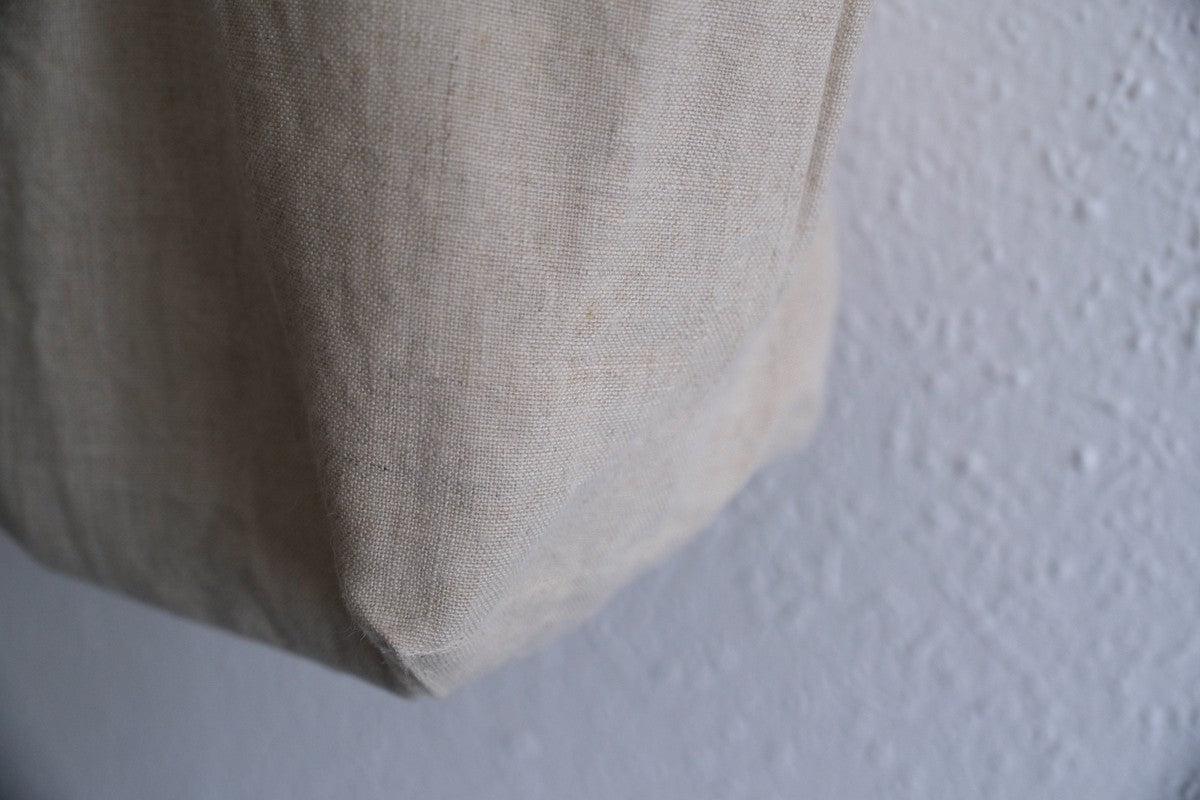 【2点限定】接ぎトートバッグ ヘンプ中厚地 生成り