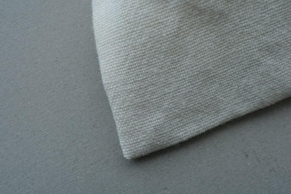 【2点限定】巾着袋M リネン中厚地 オフ白