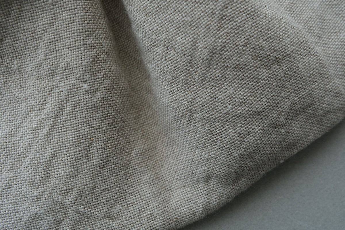 【1点限定】巾着袋L リネン中厚地 生成り