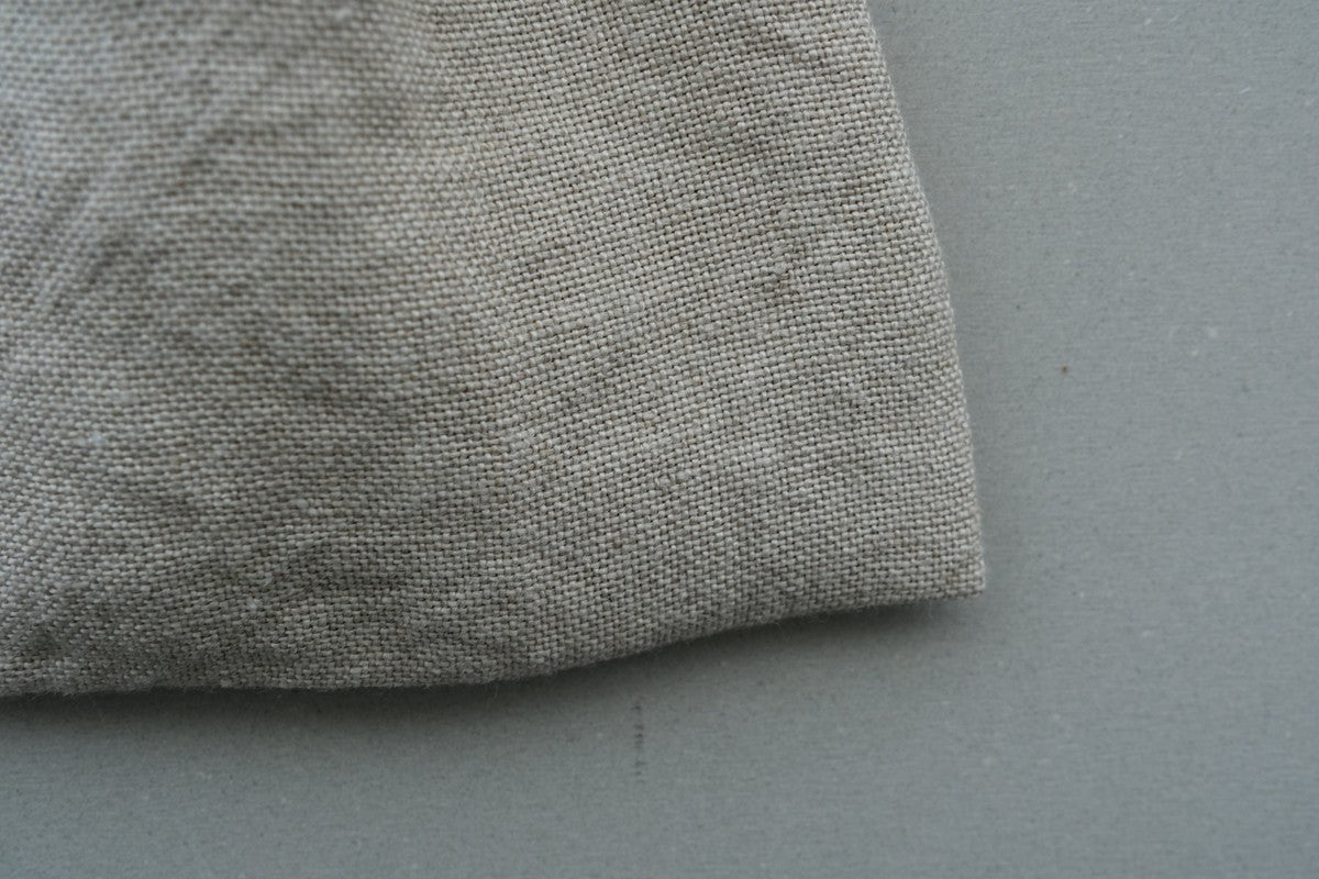 【1点限定】巾着袋L リネン中厚地 生成り