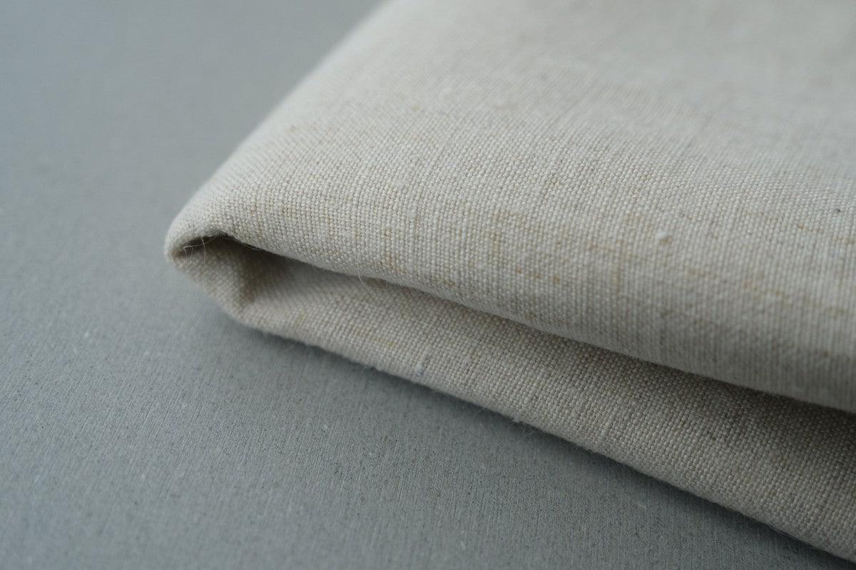 ヘンプハンカチ 生成り×ベージュ