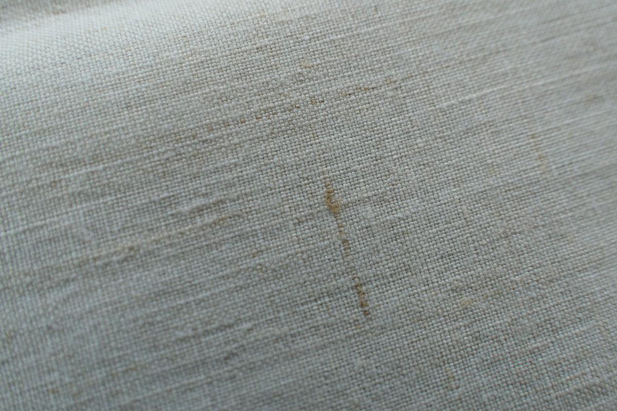 ヘンプハンカチ 生成り×ベージュ