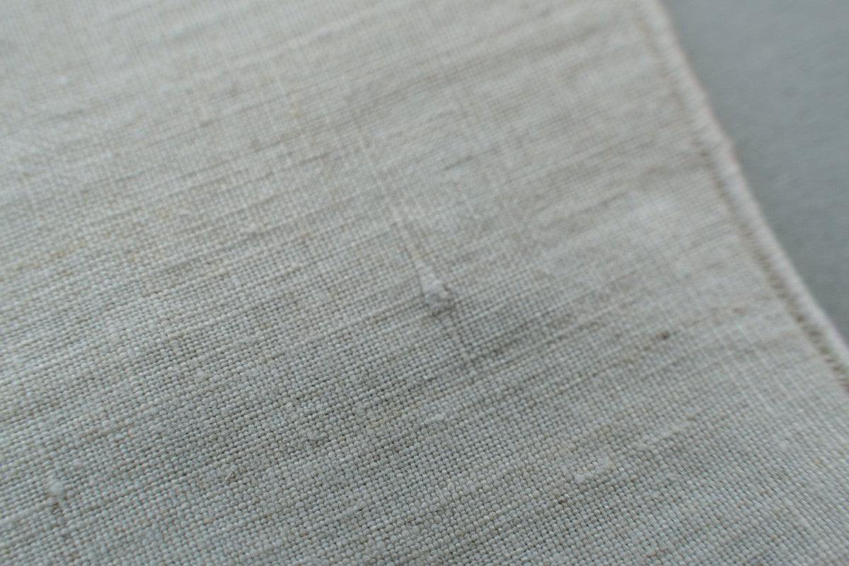 ヘンプハンカチ 生成り×ベージュ